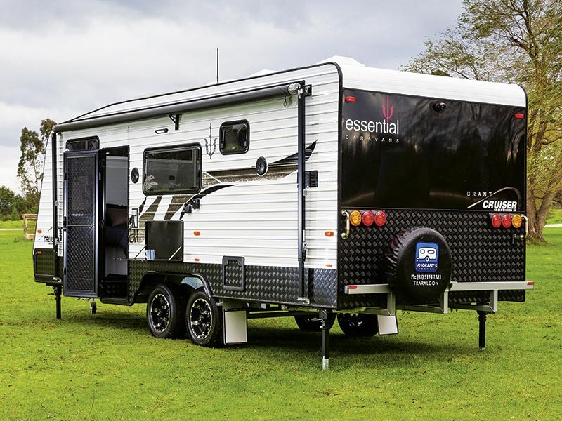 A Grant Cruiser Essential caravan
