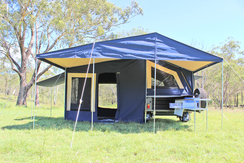 A camper trailer's tent